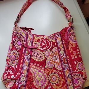 Vera Bradley "Lisa B" Purse in Raspberry Fizz